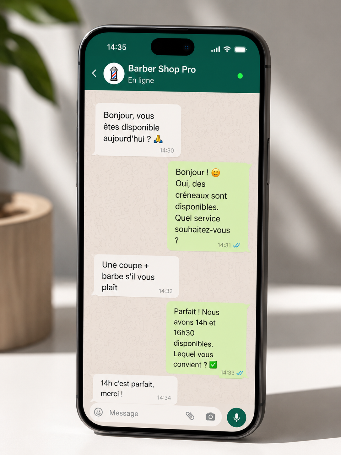 Exemple d'agent IA WhatsApp Digital Essentiel